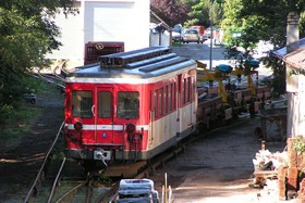 Gare de Chamonix, faisceau de voies de service.