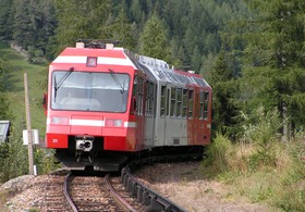 Le 15 août 2006, cette rame Z 800 quitte le Buet en direction de Vallorcine.