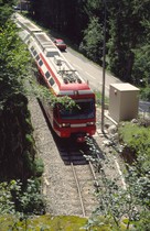 En 1997, la rame Z 801/802 se dirige vers le Châtelard.