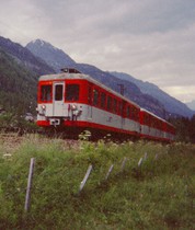 Au début des années 1990, une Z 600 monte de Vallorcine en direction du Buet.