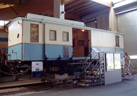 Le fourgon automoteur Z 209, tel qu’exposé au musée de Mulhouse en 1999.