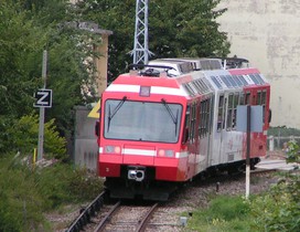 Le 18 août 2006, la Z 803/804 vient de franchir un panneau <em>Z</em>.