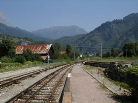 Vue depuis le gare de Chedde.