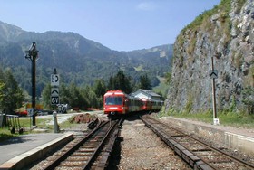 La gare des Houches comportait une importante halle à marchandises.