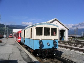 Le fourgon Z 209, de retour au dépôt du Fayet à l’été 2008.