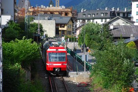 En 2009, une Z 800 passe à l’emplacement du futur arrêt Chamonix-Aiguille du Midi.