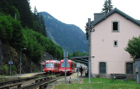 Croisement de Z 800 et Z 850 aux Houches.