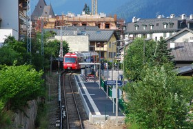 En 2009, la construction de l’arrêt Chamonix-Aiguille du Midi est en cours d’achèvement.