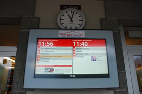 Les stations du Martigny-Châtelard ont été équipées d’écrans d’information.