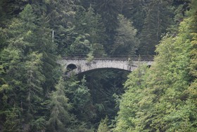 Le viaduc du Triège, près du Trétien en Suisse.