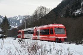 Une Z 850 en hiver entre Taconnaz et les Bossons.