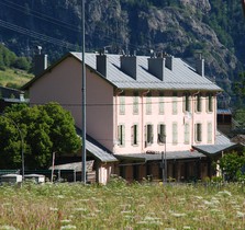 Le bâtiment voyageurs de la gare de Vallorcine.