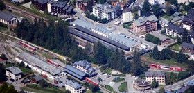 Les deux gares de Chamonix.