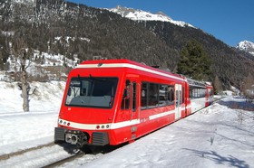 Paysage d’hiver en vallée de Vallorcine.