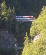 Le viaduc du Triège, près du Trétien en Suisse.